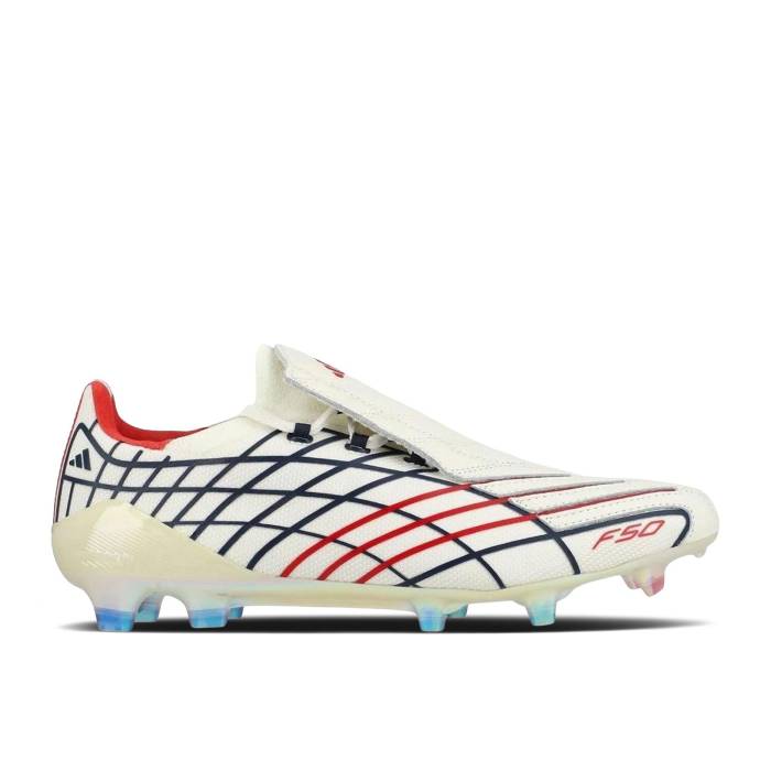 アディダス Adidas 【 F50 Spider Elite Fg \u0027Unisport 30Th Anniversary\u0027 Men Off White/Vivid Red/Night Indigo 】 細蟹 エリート メンズ 白いこと 白いこと Red 赤・赤いこと ナイト爵 藍色・インディゴ