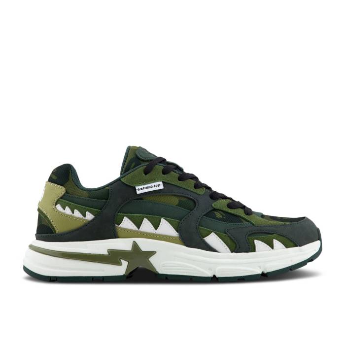 ベイプ Bape 【 Shark Sta #1 M2 \u0027Green\u0027 Men Green 】 シャーク メンズ green 緑・緑であること