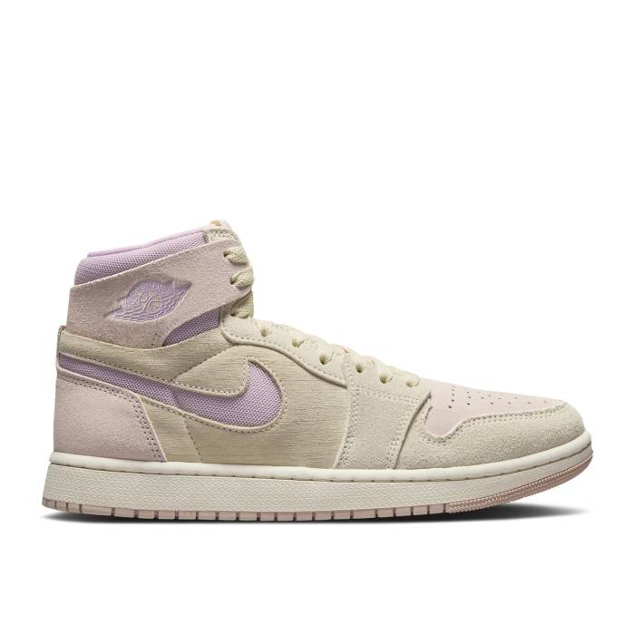 ナイキ エアジョーダン Air Jordan 【 Wmns Jordan 1 High Zoom Comfort 2 \u0027Muslin Plum Chalk\u0027 Women Muslin/Particle Beige/Sail/Plum Chalk 】 御機嫌 望遠レンズ レディース ベージュ