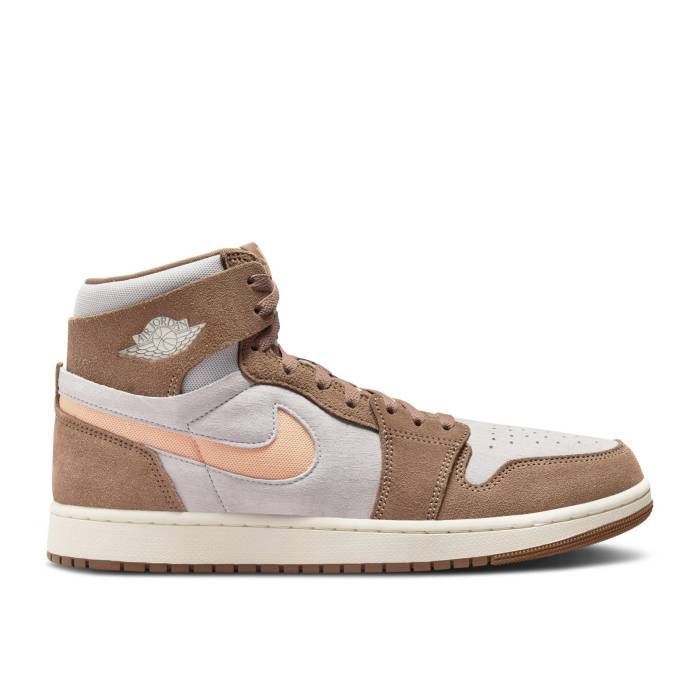 ナイキ　エアジョーダン Air Jordan 【 Jordan 1 High Zoom Comfort 2 'Archaeo Brown' Men Archaeo Brown/Neutral Grey/Sail/Orange Chalk 】 ハイ ズーム メンズ 茶色 ブラウン 灰色 グレー orange 橙・オレンジ