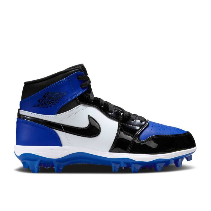 ナイキ エアジョーダン Air Jordan 【 Jordan 1 Mid Td Cleat \u0027Game Royal\u0027 Men Game Royal/White/Black 】 ミッド メンズ Game 競り合い 白いこと 白いこと 黒いこと 黒いこと