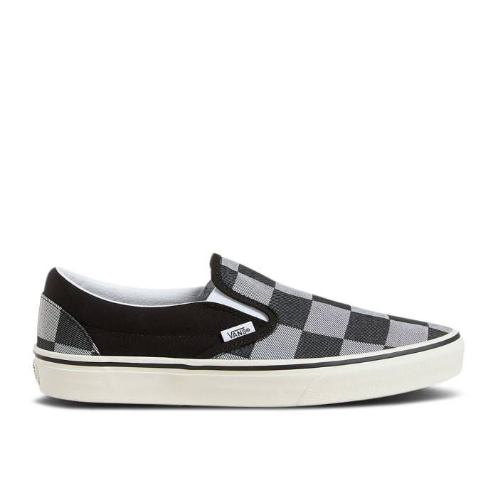 ヴァンズ Vans 【 Classic Slip-On 'Black Large Checkerboard' Men Black 】 クラシック slip-on スリッポン メンズ 黒色 ブラック
