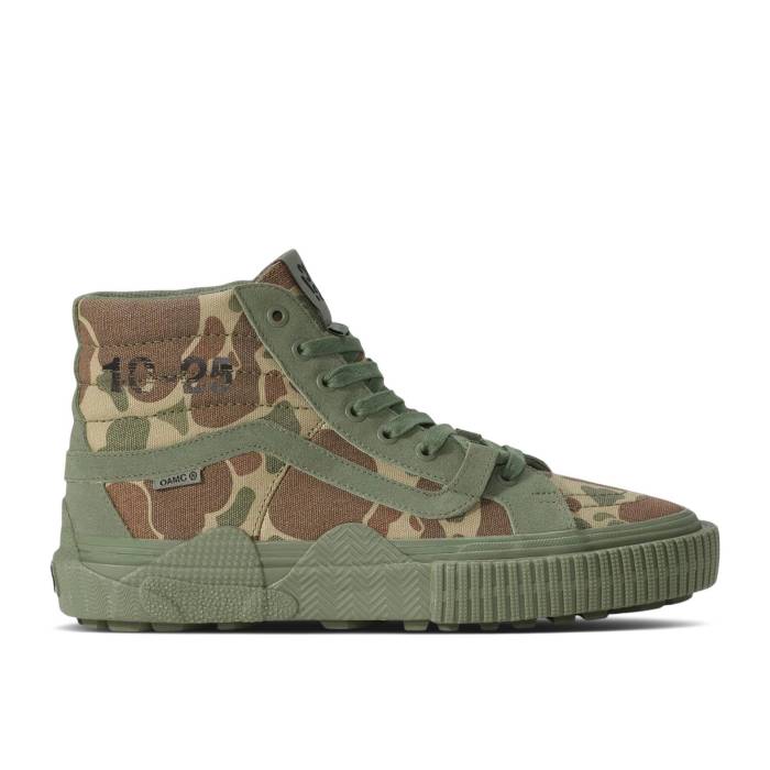 ヴァンズ Vans 【 Oamc X Wtaps X Sk8 Hi \u0027Duck Camo\u0027 Men Camo Green 】 ダブルタップス メンズ 間鴨柄 green 緑・緑であること