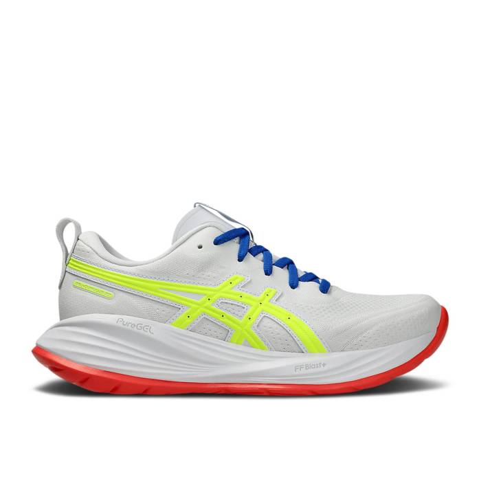 アシックス Asics 【 Wmns Gel Cumulus 27 \u0027Track Club Pack - Safety Yellow\u0027 Women White/Safety Yellow 】 野球クラブ レディース 白いこと 白いこと yellow 黄味がかった・黄色