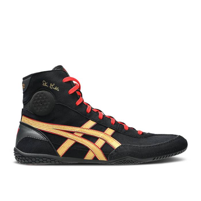 アシックス Asics 【 Dan Gable Evo 3 \u0027Black Pure Gold\u0027 Men Black/Pure Gold 】 純然たる メンズ 黒いこと 黒いこと 純然たる ゴールド