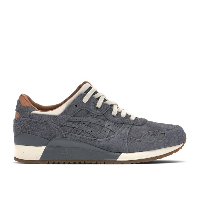 アシックス Asics 【 Packer Shoes X J.crew X Gel Lyte 3 \u00271907 Collection Charcoal\u0027 Special Box Men Charcoal 】 シューズ 運動すること靴 寄せあわせ special 特別 ボックス席 メンズ 濃灰色