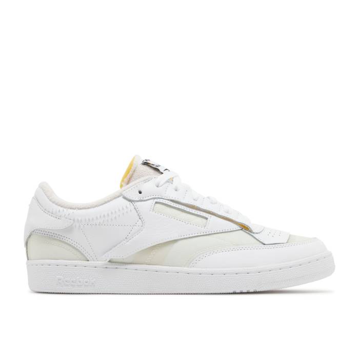 リーボック Reebok 【 Maison Margiela X Club C \u0027Memory Of - White\u0027 Men Footwear White/Classic White/Core Black 】 野球クラブ メンズ 白いこと 白いこと 古典派音楽 中核グループ 黒いこと 黒いこと