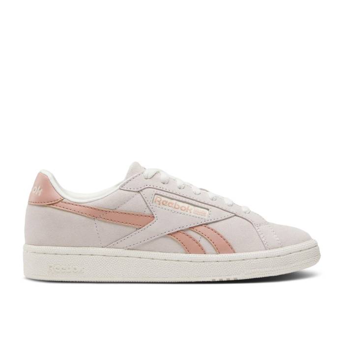 リーボック Reebok 【 Wmns Club C Grounds Uk \u0027Luxe Grey Pink Clay\u0027 Women Luxe Grey/Pink Clay/Chalk 】 野球クラブ 薄墨色 薄墨色 pink サクラ色 レディース 薄墨色 薄墨色 pink サクラ色