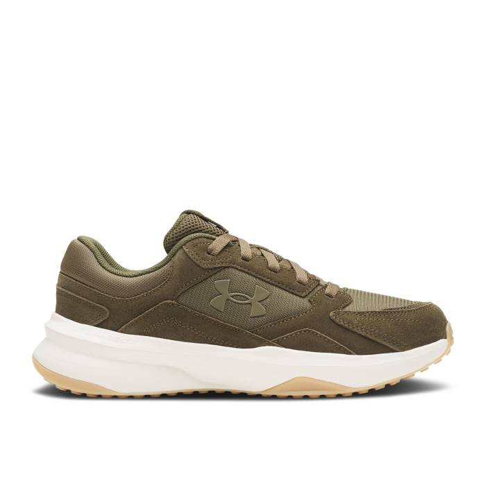 アンダーアーマー Under Armour 【 Charged Edge Suede \u0027Expedition Green\u0027 Men Expedition Green/Summit White 】 スエード・スウェード メンズ green 緑・緑であること 白いこと 白いこと