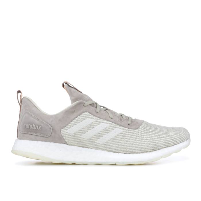 アディダス Adidas 【 Solebox X Pureboost Dpr 'Italian Leathers Pack' Men Footwear White/Clear Onix/Grey 】 メンズ 白色 ホワイト 灰色 グレー