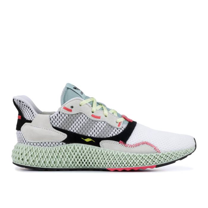 アディダス Adidas 【 Zx 4000 Futurecraft 4D \u0027Grey\u0027 Men Red One/Core Black/Bright Cyan 】 メンズ Red 赤・赤いこと 中核グループ 黒いこと 黒いこと シアン