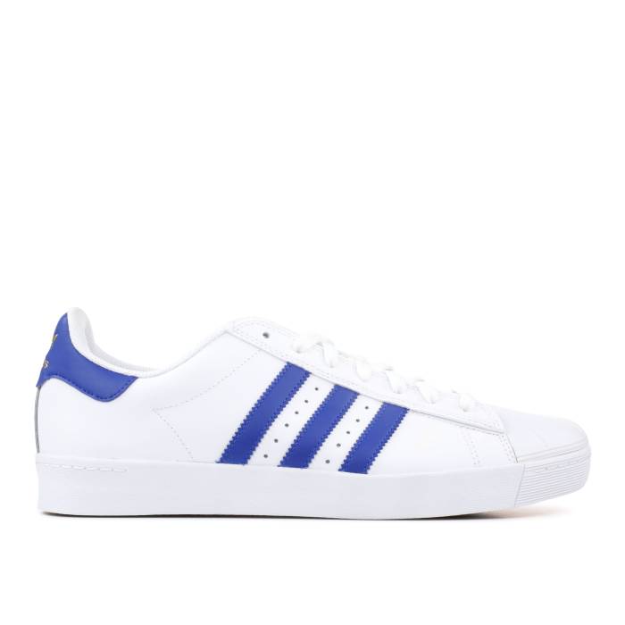 アディダス Adidas 【 Superstar Vulc Adv Men Footwear White/Crown Royal/Gold Metallic 】 Superstar スーパースター メンズ 白色 ホワイト ゴールド｜スニケス