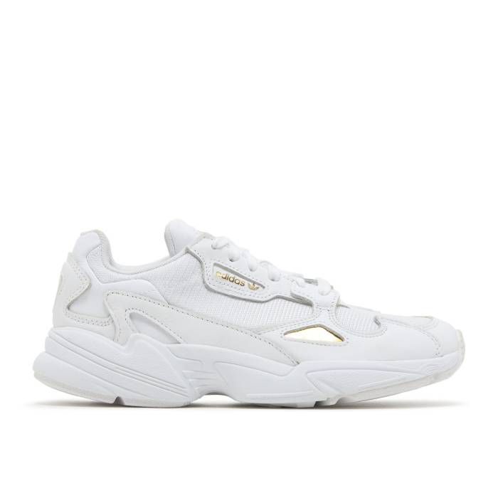 アディダス Adidas 【 Wmns Falcon \u0027White Gold\u0027 Women Cloud White/Cloud White/Gold Metallic 】 レディース 白いこと 白いこと ゴールド