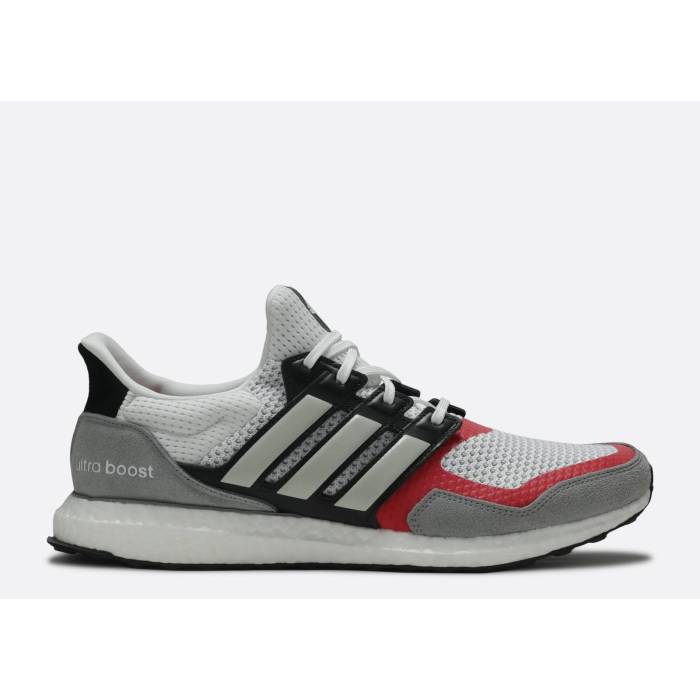 アディダス Adidas 【 Ultraboost 1.0 S\u0026L \u0027Grey Scarlet\u0027 Men Cloud White/Grey Two/Scarlet 】 メンズ 白いこと 白いこと 薄墨色 薄墨色 メンズ靴-スニーカー-靴