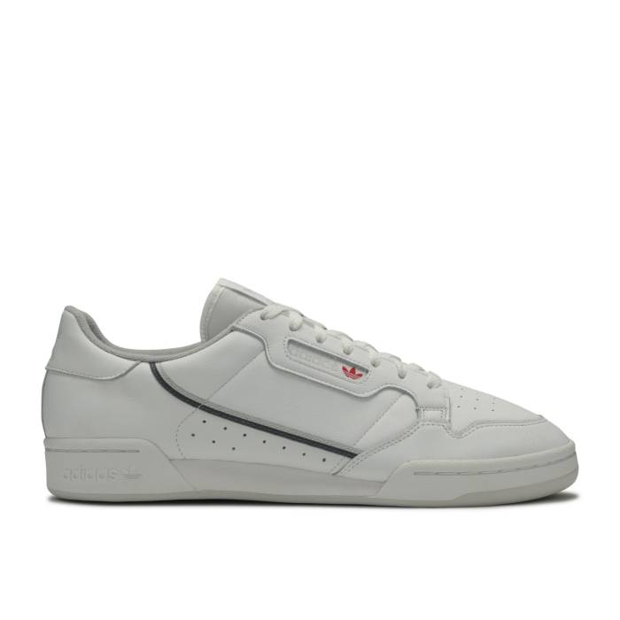アディダス Adidas 【 Continental 80 \u0027White Grey\u0027 Men Cloud White/Grey/Grey 】 メンズ 白いこと 白いこと 薄墨色 薄墨色