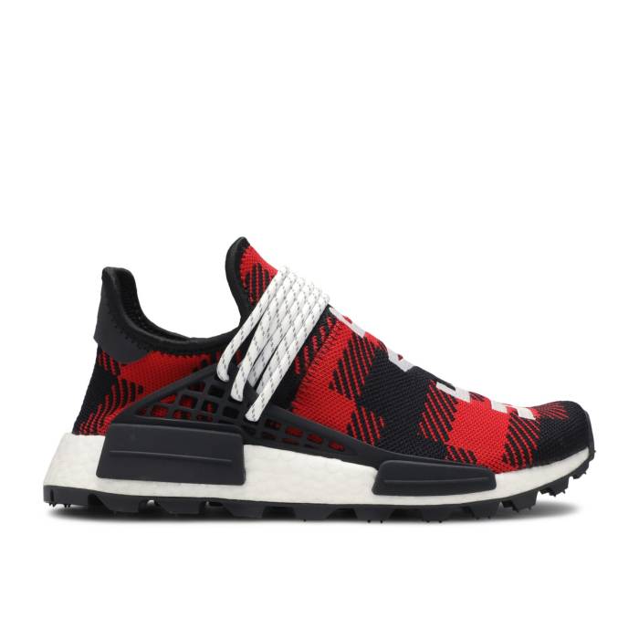 アディダス Adidas 【 Bbc X Pharrell X Nmd Human Race 'Red Plaid' Friends & Family Men Red/Black/White 】 NMD メンズ Red 赤・レッド 黒色 ブラック 白色 ホワイト