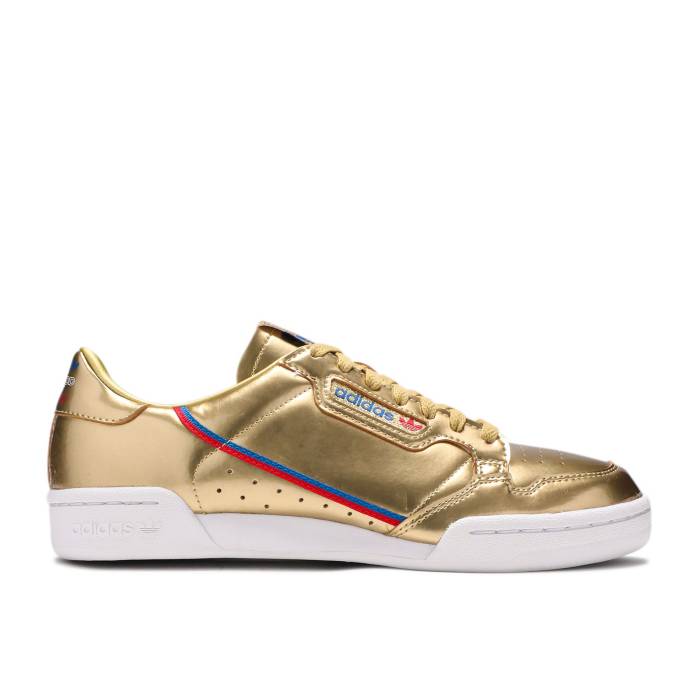 アディダス Adidas 【 Continental 80 \u0027Gold Metallic\u0027 Men Gold Metallic/Crystal White 】 メンズ ゴールド 白いこと 白いこと