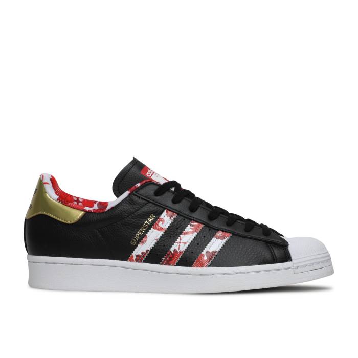 アディダス Adidas 【 Superstar \u0027Chinese New Year\u0027 Men Core Black/Gold Metallic/Footwear White 】 Superstar はやりっ児 メンズ 中核グループ 黒いこと 黒いこと ゴールド 白いこと 白いこと