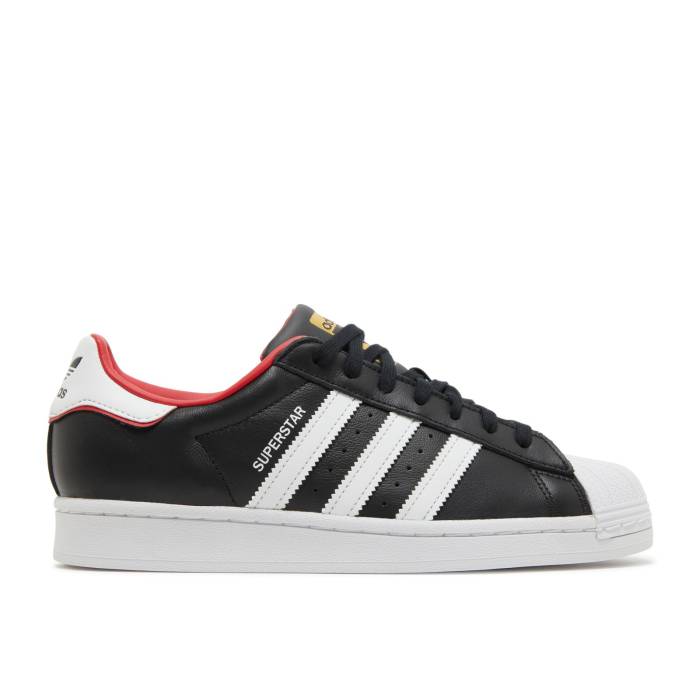 アディダス Adidas 【 Superstar 'Valentine's Day' Men Core Black/Cloud White/Scarlet 】 Superstar スーパースター メンズ コア 黒色 ブラック 白色 ホワイト
