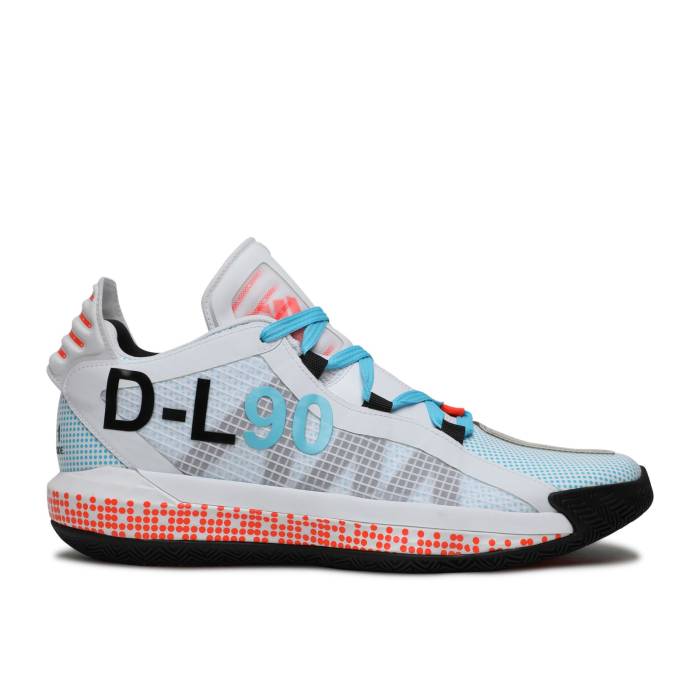 アディダス Adidas 【 Pusha T X Dame 6 'I Am My Own Fan' Men Cloud White/Core Black/Solar Red 】 メンズ 白色 ホワイト コア 黒色 ブラック Red 赤・レッド｜スニケス