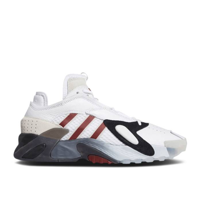 アディダス Adidas 【 Streetball \u0027Collegiate Burgundy\u0027 Men Cloud White/Core Black/Collegiate Burgundy 】 Streetball 表どおりどんぶり鉢 メンズ 白いこと 白いこと 中核グループ 黒いこと 黒いこと ぶどう酒色・バーガンディー