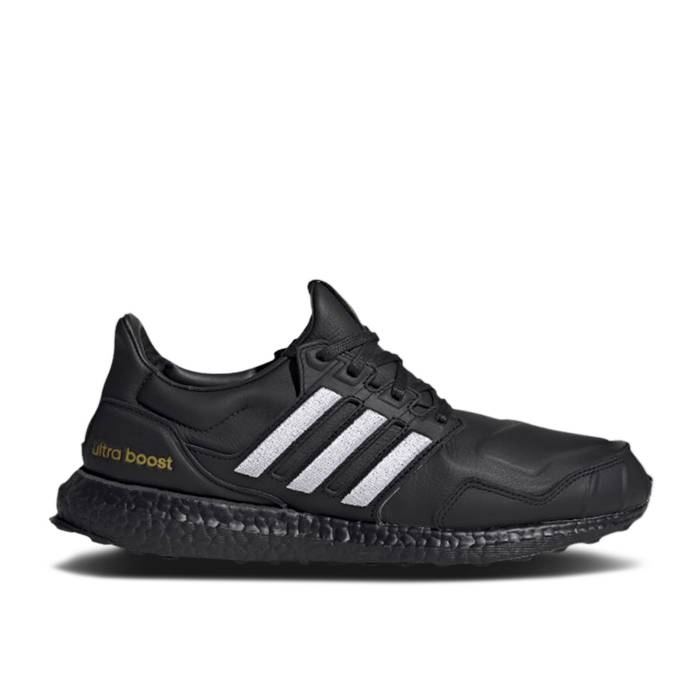 アディダス Adidas 【 Ultraboost Dna Black Leather Men Core Black/Cloud White/Gold Metallic 】 メンズ コア 黒色 ブラック 白色 ホワイト ゴールド