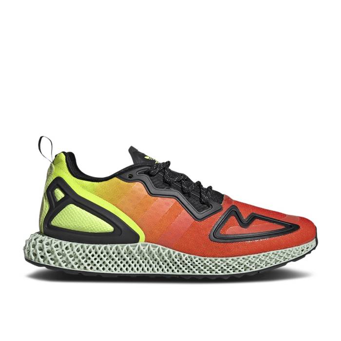 アディダス Adidas 【 Zx 2K 4D 'Gradient' Men Solar Yellow/Hi-Res Red/Core Black 】 メンズ yellow 黄色・イエロー Red 赤・レッド コア 黒色 ブラック