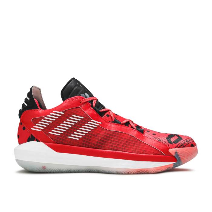 アディダス Adidas 【 Dame 6 Gca Geek Up Men Glory Red/Dash Grey/Solar Red 】 メンズ Red 赤・レッド 灰色 グレー