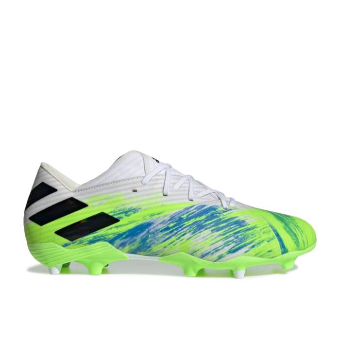 アディダス Adidas 【 Nemeziz 19.2 Fg 'Signal Green' Men Cloud White/Core Black/Signal Green 】 ネメシス メンズ 白色 ホワイト コア 黒色 ブラック green 緑・グリーン｜スニケス