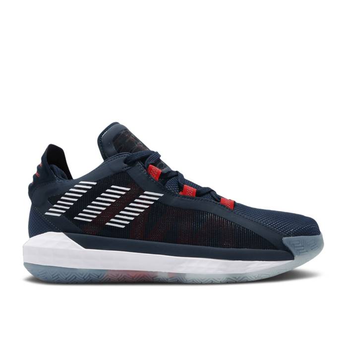 アディダス Adidas 【 Dame 6 Gca \u0027Team Usa\u0027 Men Team Navy Blue/Footwear White/Scarlet 】 メンズ Team 野球クラブ 紺色 米国海軍 青味 青み 白いこと 白いこと