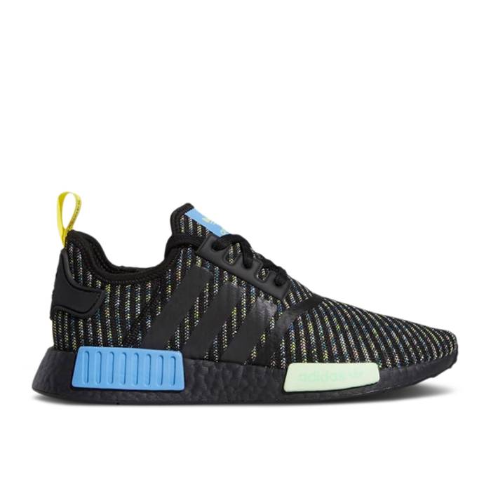 アディダス Adidas 【 Nmd_R1 \u0027Black Multicolor\u0027 Men Core Black/Real Blue/Yellow 】 メンズ 中核グループ 黒いこと 黒いこと レアル 青味 青色 yellow 黄味がかった・黄み 靴-メンズ靴-スニーカー