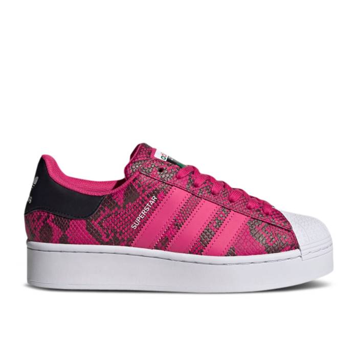 アディダス Adidas 【 Wmns Superstar Bold 'Pink Snakeskin' Women Real Magenta/Real Magenta/Core Black 】 Superstar スーパースター レディース レアル マジェンタ コア 黒色 ブラック