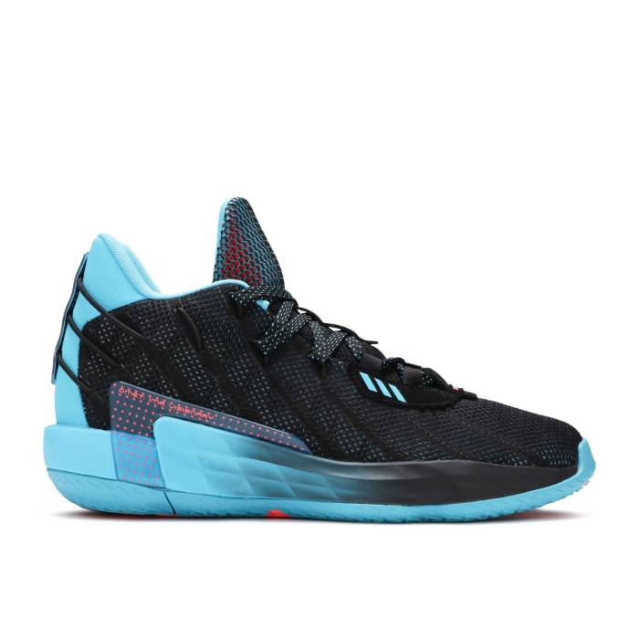 アディダス Adidas 【 Dame 7 'Ima Visionary' Men Black/Signal Pink/Signal Cyan 】 メンズ 黒色 ブラック pink ピンク シアン|スニケス