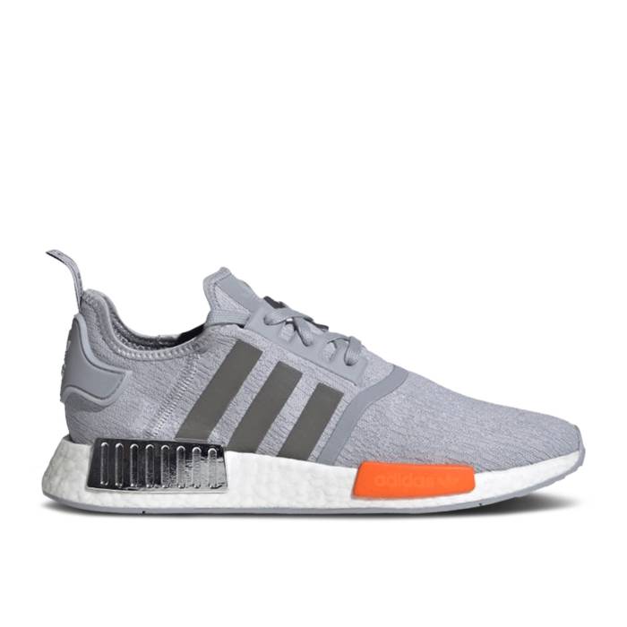 アディダス Adidas 【 Nmd_R1 Grey Silver Metallic Men Silver Metallic/Black Silver/Bahia Orange 】 Silver 銀色・シルバー メンズ Silver 銀色・シルバー 黒色 ブラック orange 橙・オレンジ