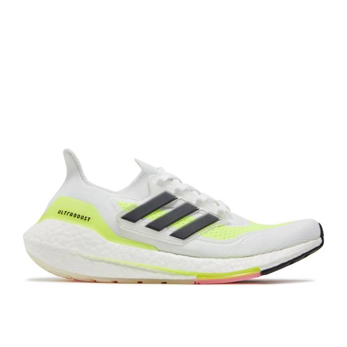 アディダス Adidas 【 Wmns Ultraboost 21 \u0027White Solar Yellow\u0027 Women Cloud White/Core Black/Solar Yellow 】 レディース 白いこと 白いこと 中核グループ 黒いこと 黒いこと yellow 黄味がかった・黄色