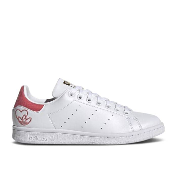アディダス Adidas 【 Wmns Stan Smith \u0027Valentine\u0027s Day\u0027 Women Cloud White/Hazy Rose/Gold Metallic 】 レディース 白いこと 白いこと Rose サクラ色 ゴールド