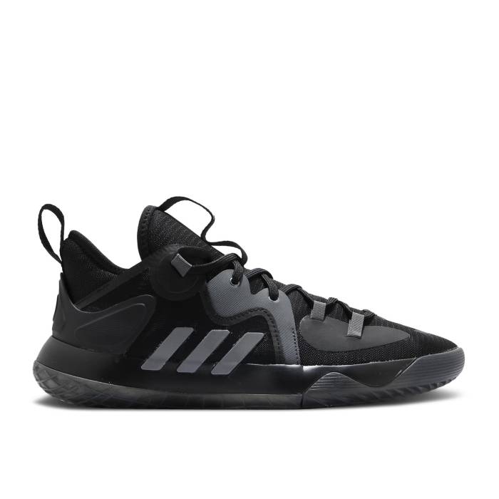 アディダス Adidas 【 Harden Stepback 2 'Black' Men Core Black/Iron Metallic/Grey Six 】 ハーデン ステップバック メンズ コア 黒色 ブラック 灰色 グレー