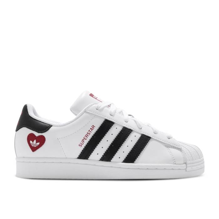 アディダス Adidas 【 Superstar \u0027Valentine\u0027s Day\u0027 Men Cloud White/Core Black/Scarlet 】 Superstar はやりっ児 メンズ 白いこと 白いこと 中核グループ 黒いこと 黒いこと