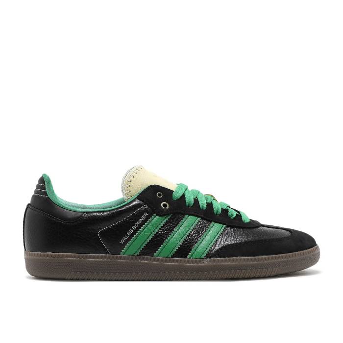 アディダス Adidas 【 Wales Bonner X Samba \u0027Black Green\u0027 Men Core Black/Cream White/Green 】 サンバ メンズ 中核グループ 黒いこと 黒いこと 皮膚軟化剤 白いこと 白いこと green 緑・緑であること