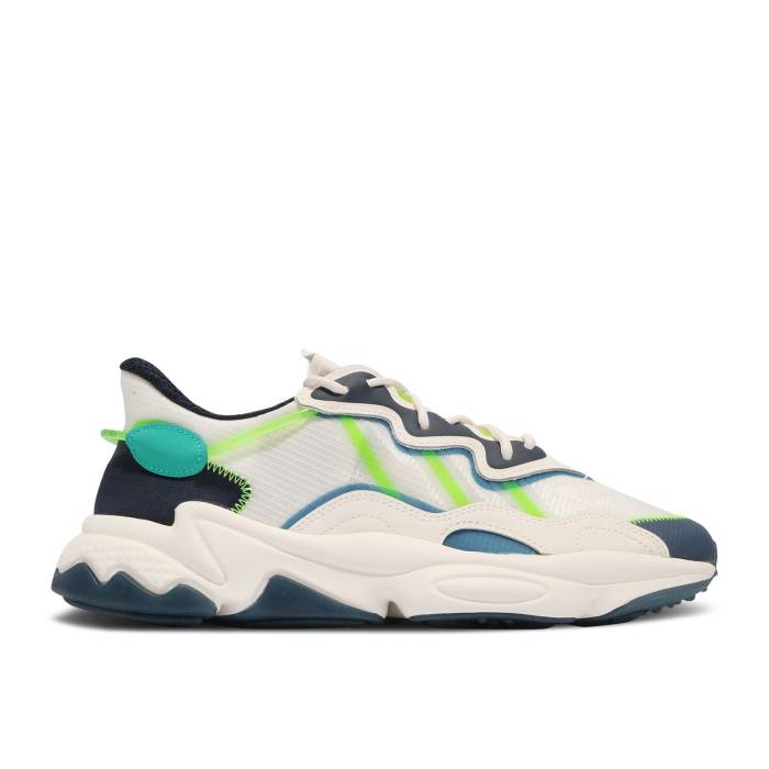 アディダス Adidas 【 Ozweego \u0027White Signal Green\u0027 Men Chalk White/Signal Green/Legend Ink 】 メンズ 白いこと 白いこと green 緑・緑であること Legend 言い伝え