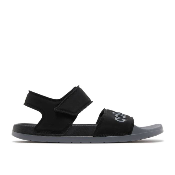 アディダス Adidas 【 Adilette Sandal \u0027Black Grey\u0027 Men Core Black/Grey Five/Core Black 】 アディレッタ メンズ 中核グループ 黒いこと 黒いこと 薄墨色 薄墨色