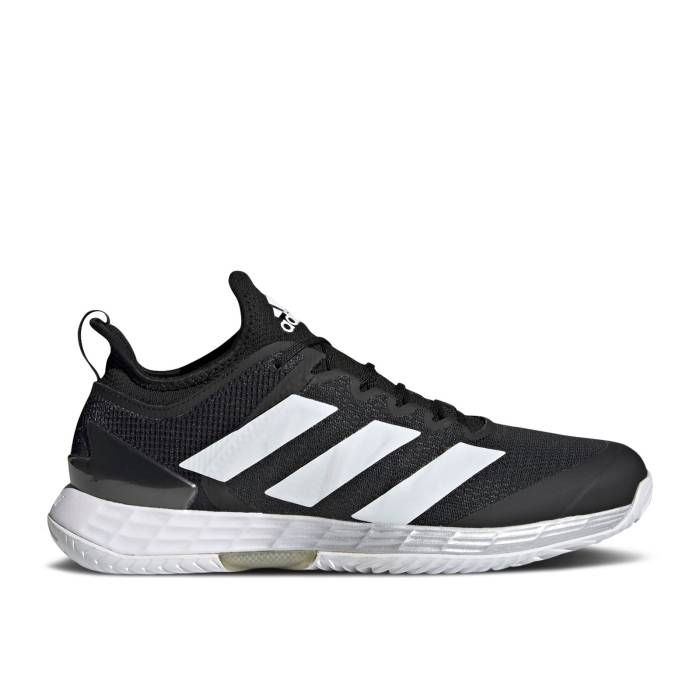 アディダス Adidas 【 Adizero Ubersonic 4 'Black White' Men Core Black/Cloud White/Silver Metallic 】 アディゼロ メンズ コア 黒色 ブラック 白色 ホワイト Silver 銀色・シルバー