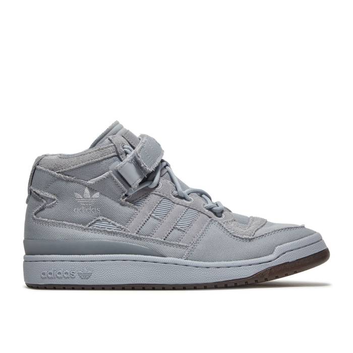 アディダス Adidas 【 Ivy Park X Forum Mid \u0027Rodeo\u0027 Men Halo Silver/Halo Silver/Dust Purple 】 運動場 討論会 ミッド メンズ Silver しろがね色・しろがね色 Purple 紫・パープル