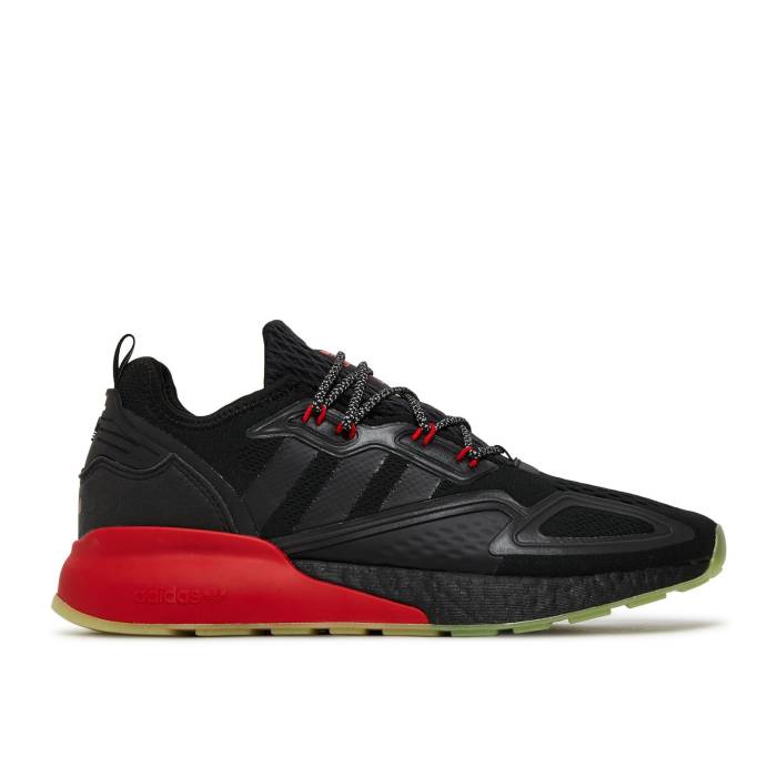 アディダス Adidas 【 Zx 2K Boost 'Black Scarlet' Men Core Black/Core Black/Scarlet 】 ブースト メンズ コア 黒色 ブラック