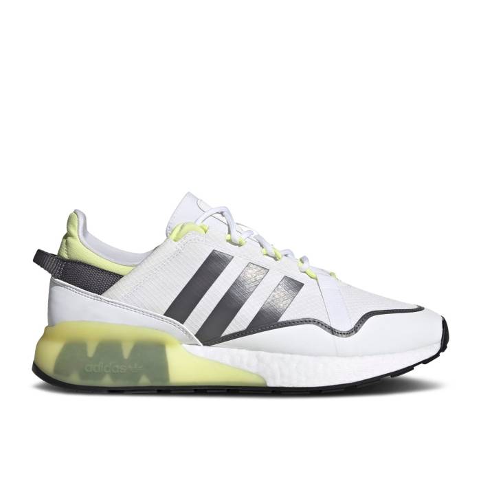 アディダス Adidas 【 Zx 2K Boost Pure \u0027White Pulse Yellow\u0027 Men Cloud White/Grey Five/Pulse Yellow 】 ブースト 純然たる メンズ 白いこと 白いこと 薄墨色 薄墨色 yellow 黄味がかった・黄色