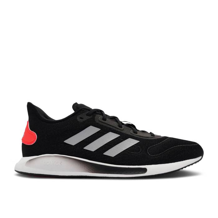 アディダス Adidas 【 Galaxar Run 'Black Solar Red' Men Core Black/Silver Metallic/Solar Red 】 ラン メンズ コア 黒色 ブラック Silver 銀色・シルバー Red 赤・レッド