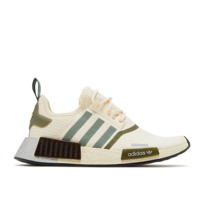 アディダス Adidas 【 Wmns Nmd_R1 \u0027White Focus Olive\u0027 Women Wonder White/Focus Olive/Tech Emerald 】 レディース 白いこと 白いこと olive オリーブ テック
