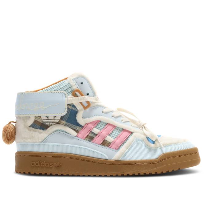 アディダス Adidas 【 Melting Sadness X Forum Exhibit Mid 'Karoro' Men Joy Blue/Light Pink/Sky Tint 】 フォーラム ミッド メンズ 青色 ブルー pink ピンク スカイ