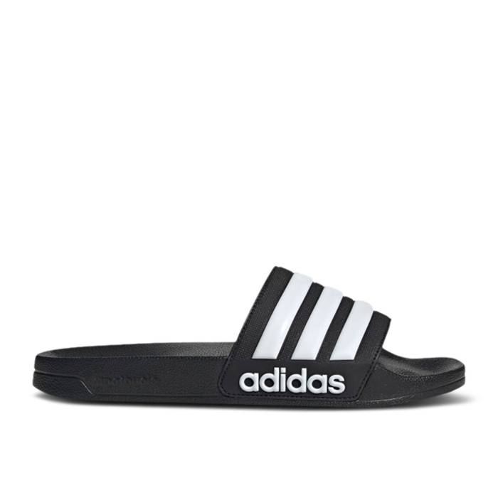 アディダス Adidas 【 Adilette Shower Slide \u0027Black White\u0027 Men Core Black/Cloud White/Core Black 】 アディレッタ Slide サンダル メンズ 中核グループ 黒いこと 黒いこと 白いこと 白いこと