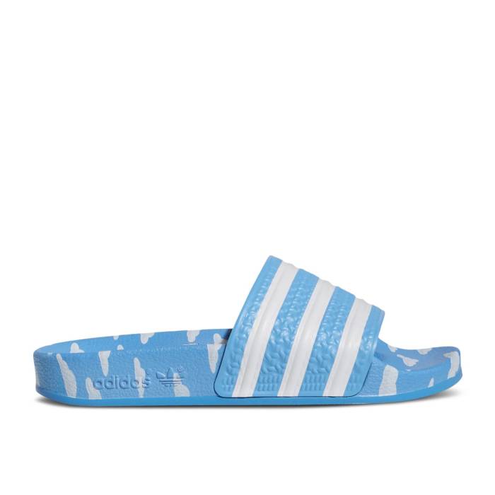 アディダス Adidas 【 The Simpsons X Adilette Slide J \u0027Clouds\u0027 Youth Cloud White/Cloud White/Cloud White 】 アディレッタ Slide サンダル お坊っちゃん キッズ 白いこと 白いこと